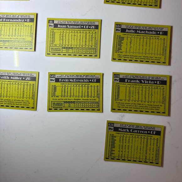 1990 Topps Baseball New York Mets Trading Cards (27 Cards) Vintage Collectible - Picture 9 of 12